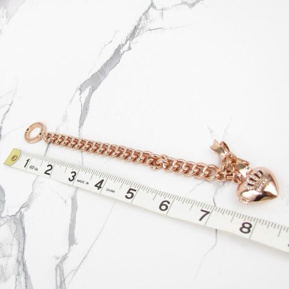 juicy Couture Bow Toggle Heart Crown Locket Bracelet - Picture 6 of 7